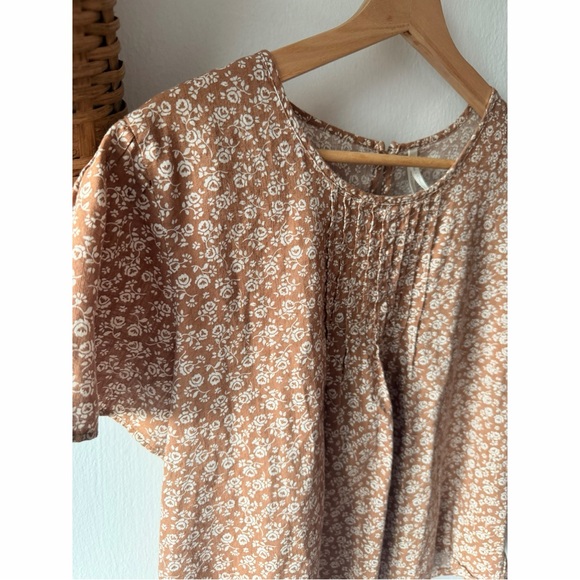 Rylee Cru Vintage Rose Blaire Blouse M - Picture 3 of 4